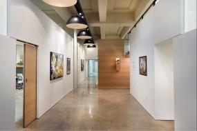 写字楼现代风格办公室屏风隔断装修图