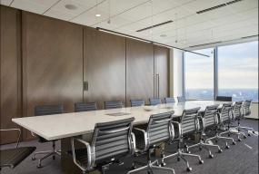 2018经典公司木质背景墙装修效果图片