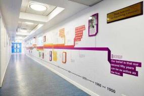 政府办公室室内背景墙装修设计效果图