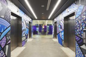 写字楼室内过道玄关设计效果图