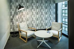 简单办公室设计壁纸效果图