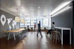 现代风格设计办公室背景墙效果图