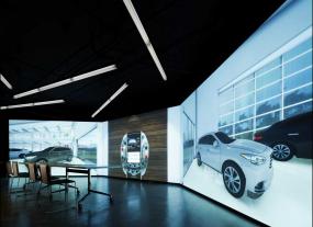 办公简单会议室隔断效果图