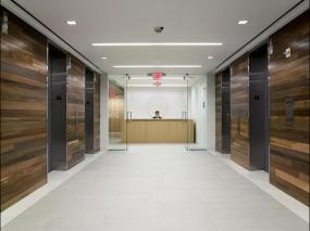 现代混搭风格办公室走廊效果图