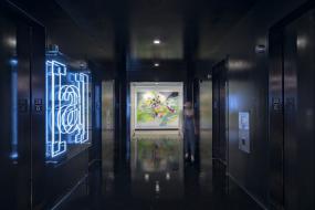 现代简约风格办公室走廊吊顶效果图片