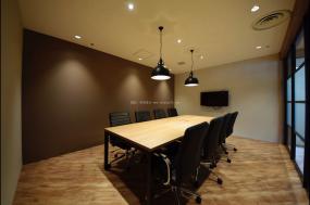 现代简约中式办公室顶面效果图