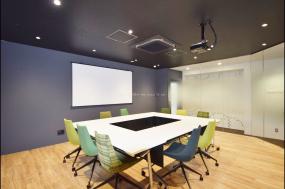 中式会议室地毯贴图装修效果图