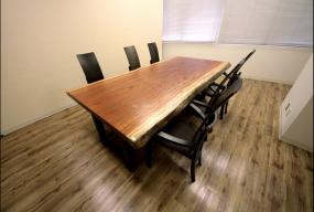 现代简约木质会议室桌椅装修设计效果图大全