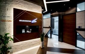 现代办公室布置集成吊顶装修效果图