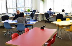 复式写字楼生态木吊顶装修效果图