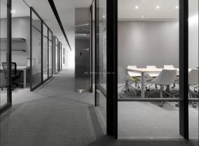 时尚办公室玻璃隔断装修效果图