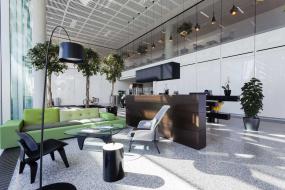 小写字楼塑钢板吊顶装修效果图片