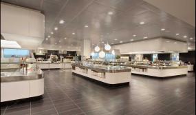 写字楼会议室集成吊顶灯装修效果图片