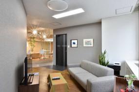 复式写字楼玄关吊顶设计装修效果图