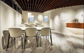 简单舒适的办公室桌椅装修效果图片