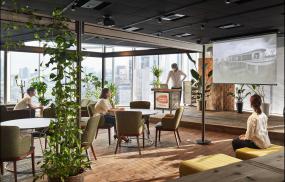 简约办公室办公桌椅装修效果图片大全