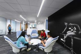 公司小办公室办公桌椅装修效果图片