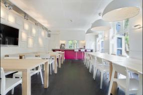 办公室手绘办公桌椅装修效果图片