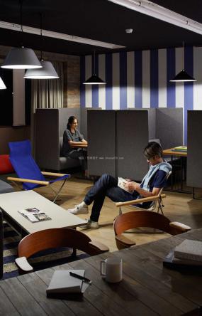 时尚办公室办公桌椅装修效果图片