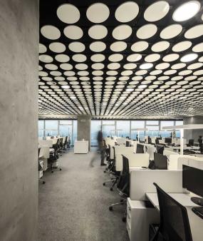 员工办公室布置设计效果图图片