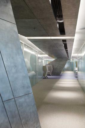 写字楼内部设计走廊玄关装修效果图