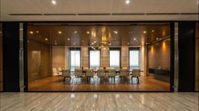 现代大会议室吊顶灯装修效果图片