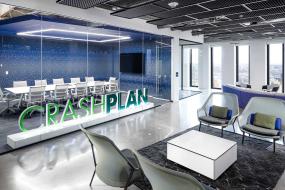 会议室办公桌植物设计装潢图欣赏