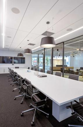 会议室明亮吊顶设计装修效果图