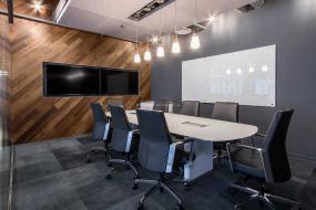 简约会议室室内吊顶3d模型效果图