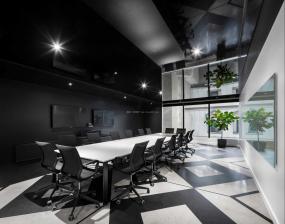 会议室吊顶铝扣板装修图片