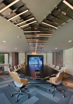 最新会议室室内装修吊顶效果图大全