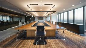 简约会议室吊顶造型效果图