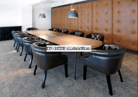 现代会议室室内装饰设计效果图