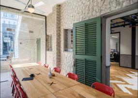 简装中式风格会议室背景墙