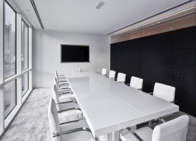 最新会议室背景墙装修效果图