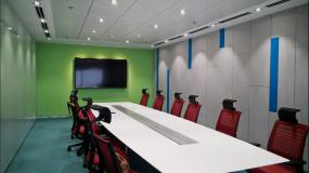 学校会议室背景墙设计效果图图片