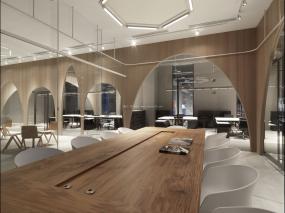 大型会议室背景墙设计装修效果图片大全