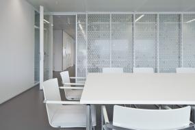 现代小会议室背景墙设计装修效果图集