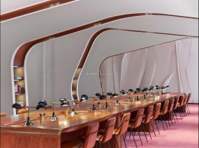 简约式会议室背景墙装修图