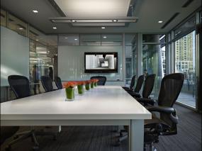 中会议室现场布置装修效果图