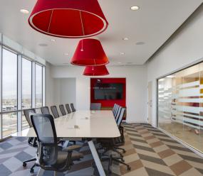 会议室设计格栅灯装修效果图