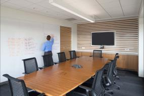 现代简单会议室筒灯装修效果图