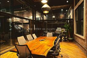 现代建筑风格简约多媒体会议室效果图