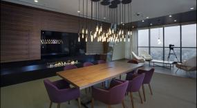 2018最新会议室墙面设计装修效果图片