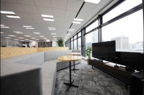 写字楼现代简约装修风格隔断设计效果图