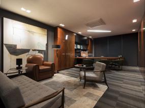 小型写字楼老总办公室装修效果图