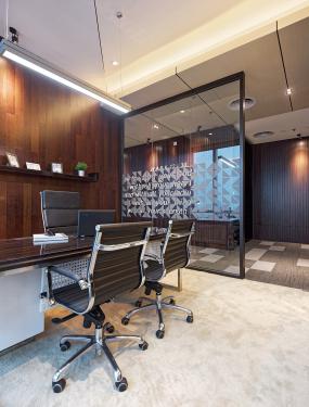 大气简约风公司老总办公室装饰装修效果图片