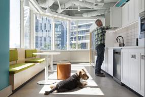 现代欧式简约风格办公室效果图