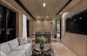 公司董事长办公室装饰装修效果图之背景墙