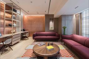 潮流公司董事长办公室背景墙装修效果图